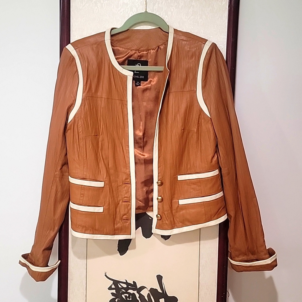 RACHEL ZOE LEATHER JACKET